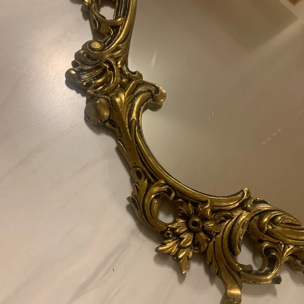 🔥💕WOW Very large vintage mirror in Victorian brass🔥RARE - Picture 2 of 16